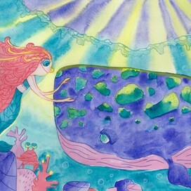 Разворот к книге о маленькой русалочке