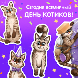 Стикеры Котик