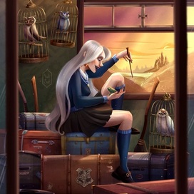 Фан арт по Гарри Поттеру. Луна Лавгуд