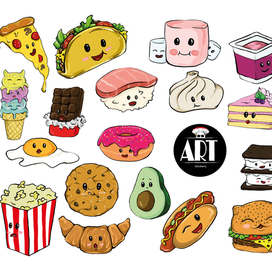 Стикеры с едой