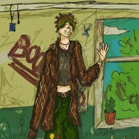 Девушка в подъезде