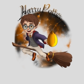 Фанарт "Гарри Поттер" ко дню рождения Джоан Роулинг