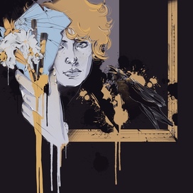 Переложение мифа о Нарциссе/книжная иллюстрация