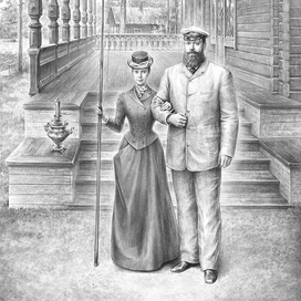 Император Александр III с супругой Дагмар.