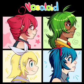 4 профиля аниме девушек