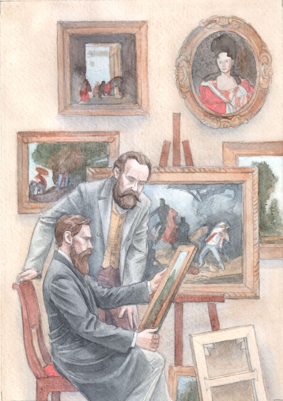 "Братья Третьяковы, основатели Третьяковской галереи"