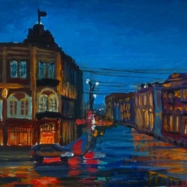 Вечерние краски города.