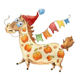 новогодний конь идет, нам он радость принесет