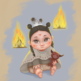 Индейская девочка