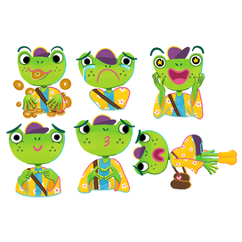 стикеры - лягушонок Шлёп