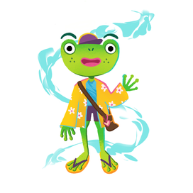 Персонаж лягушонок Шлёпа