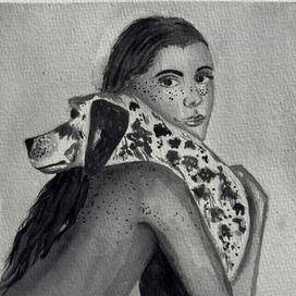 Скетч. Акварель. Черно-белый