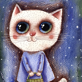 Кошка с сумочкой