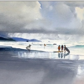 ,,Сёрферы в ожидании большой волны,,