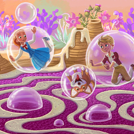 Фан арт к мультфильму Гензель и Гретель