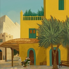 Иллюстрация к рассказу Г. Ф. Лавкрафта «Под пирамидами»