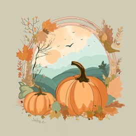 Осенняя иллюстрация 