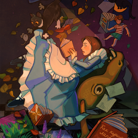 Индивидуальная открытка за участие в конкурсе чтецов