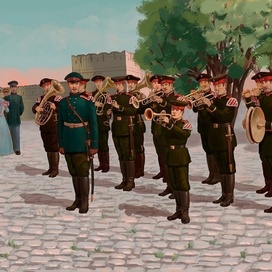 Выступление оркестра.1897г.