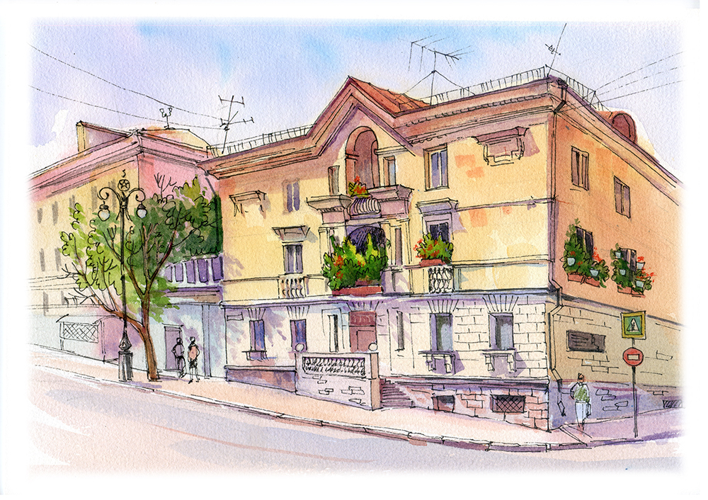 Дом на спуске. Севастополь.