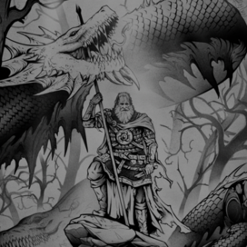 "Змей Горыныч и Илья Муромец"