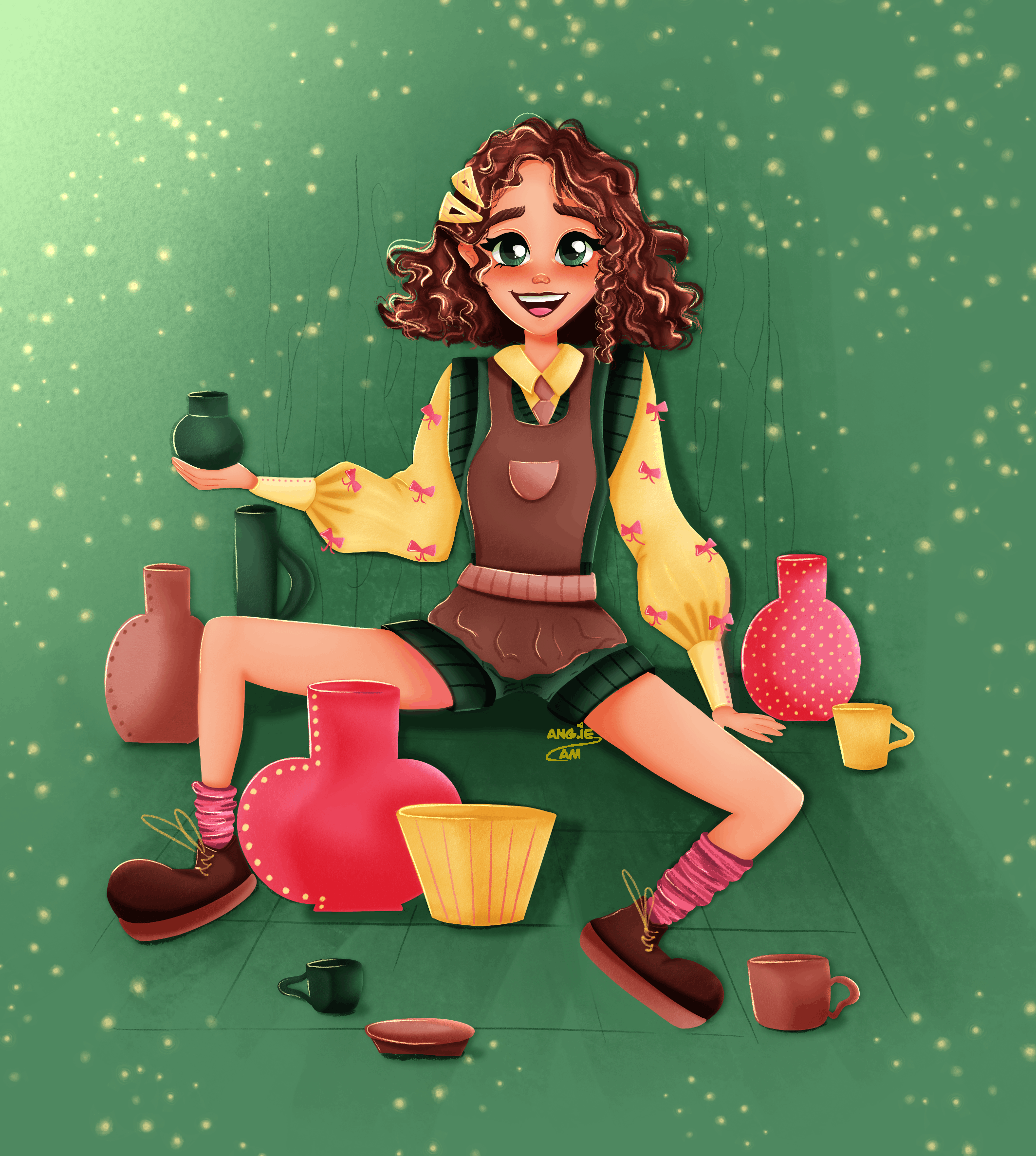 Бренд персонаж для гончарной мастерской