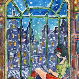 На подоконнике