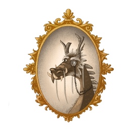 Сказочный портрет старого дракона