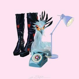 Птица-секретарь