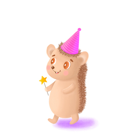 Ежик на празднике