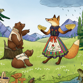 Два жадных медвежонка. Венгерская сказка.