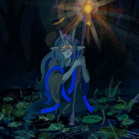 на камышовом болоте