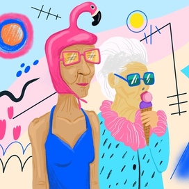 Лучшие подруги на отдыхе