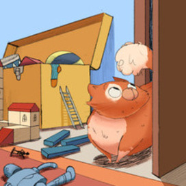 Разворот книги "Чистюля поневоле"