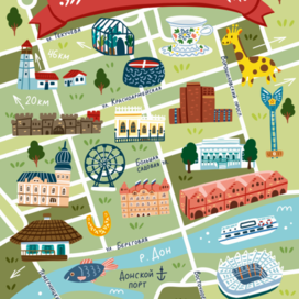 Карта Ростова-на-Дону