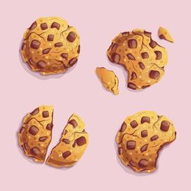 Печенье с шоколадом 