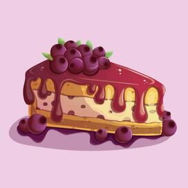 Торт с черничным вареньем 