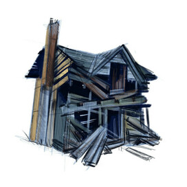 Развалины дома