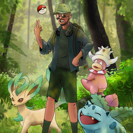 Иллюстрация на заказ для карточки покемонов