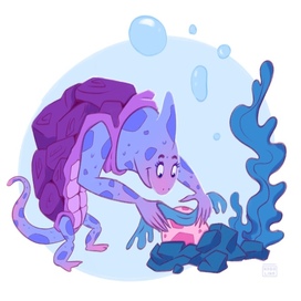 Иллюстрация «Морской монстрик»