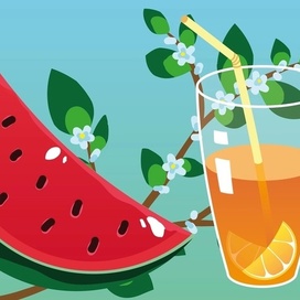 Летняя векторная иллюстрация