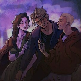 оригинальная иллюстрация " друзья"