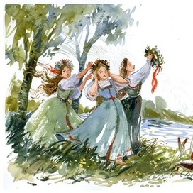 Иллюстрация к истории о Купале и Костроме