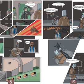 Потустороннее агентство "6 несчастных случаев" х выпуск, страницы 5 и 6