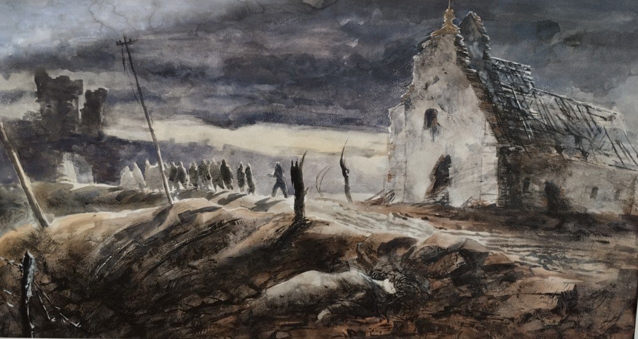 Иллюстрация к произведению Б. Васильева "В списках не значился"