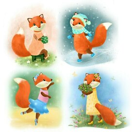 Весёлая лисичка Раиса