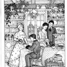 Иллюстрация к роману Б. Вонсович "Эрна Штерн и два ее брака"