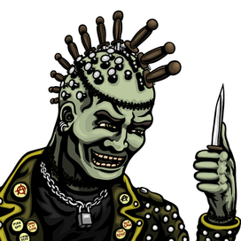 Ирокез из ножей