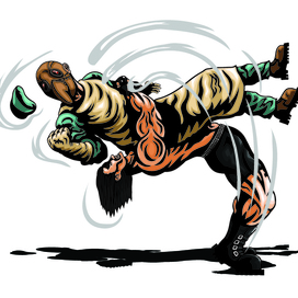 Бросок с прогибом