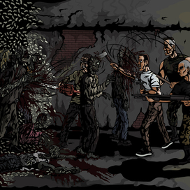 Отражение нападения зомби